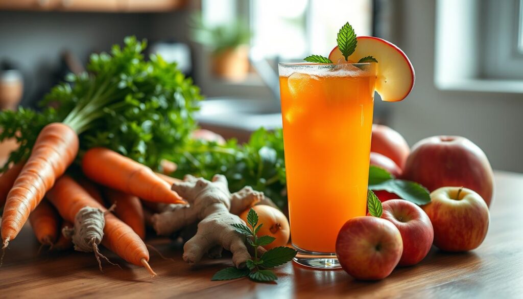 Carrot Ginger Apple Juice