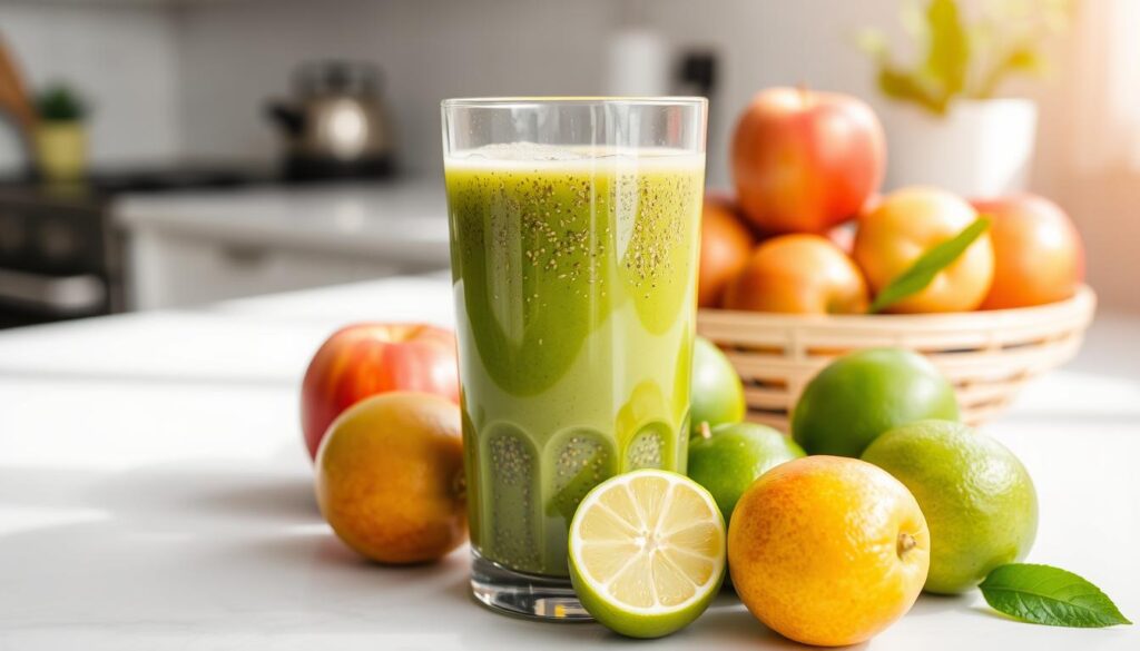 chia lime apple juice