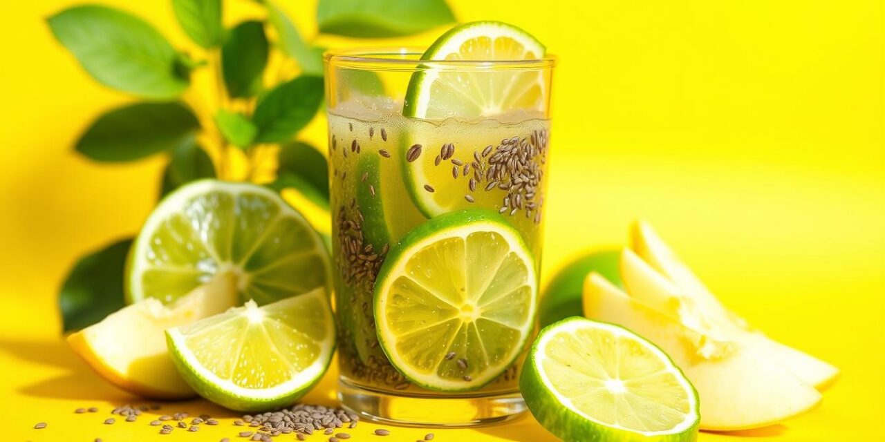 Fat-Burning Juice: Chia Seed, Lime and Apple Blend