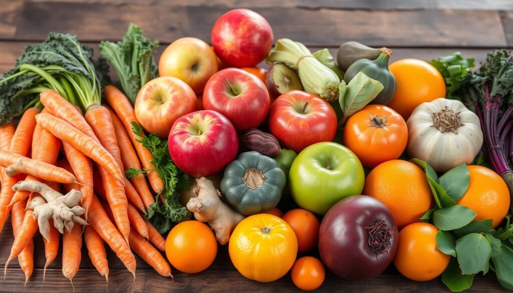 seasonal fruits and vegetables