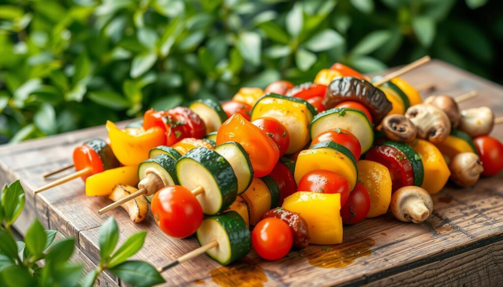 vegetable skewers