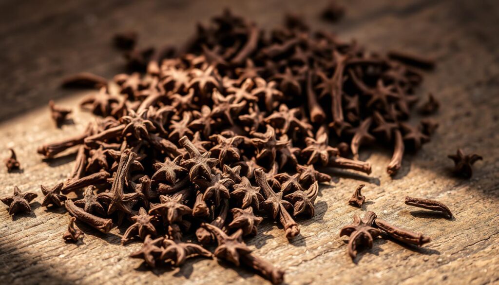 Chewing dry clove buds