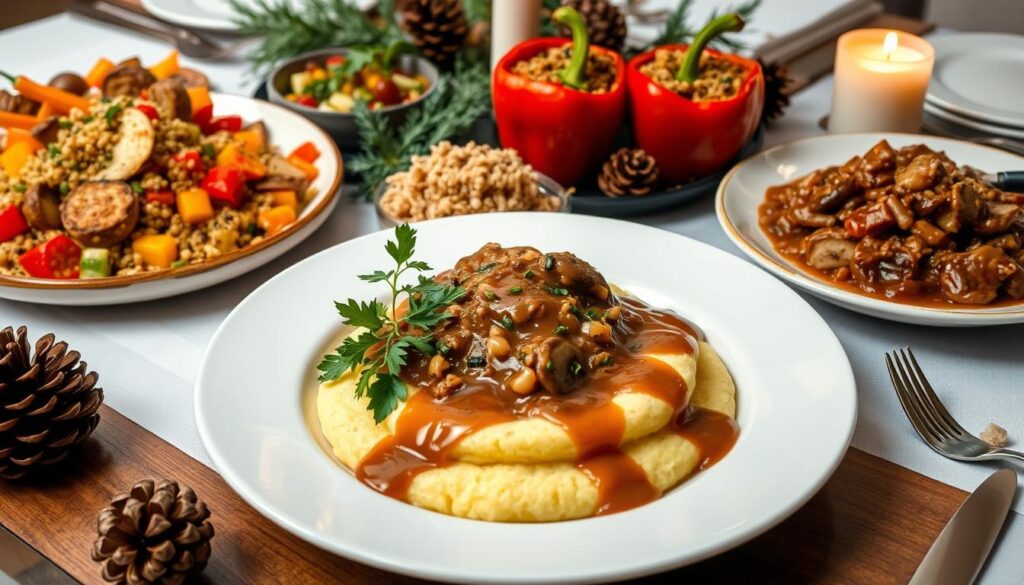 Festive plant-based main course