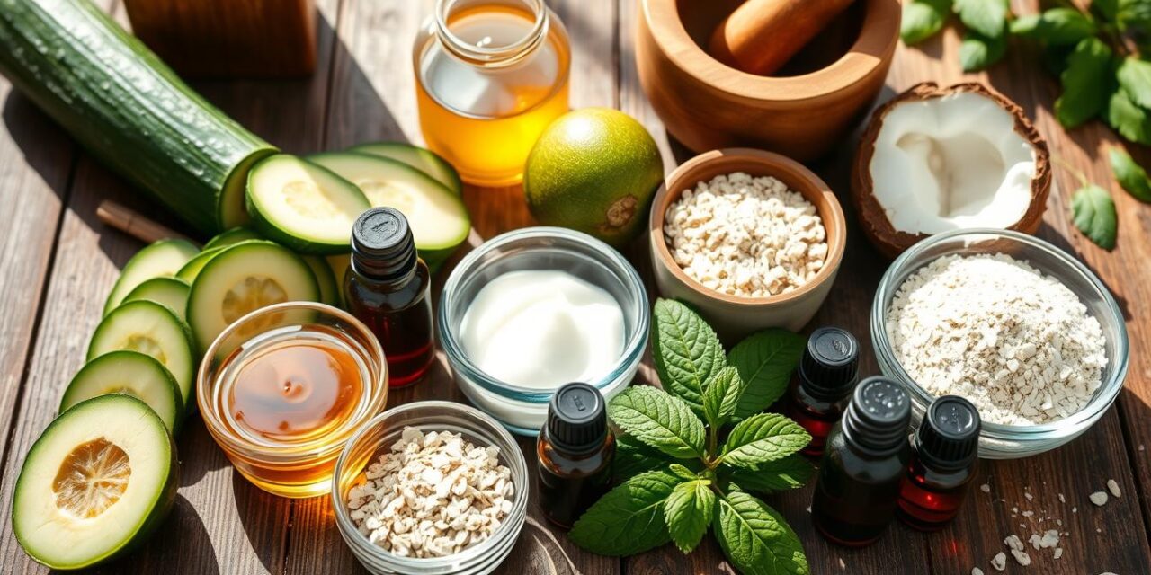 Natural Skincare Routine with Kitchen Ingredients