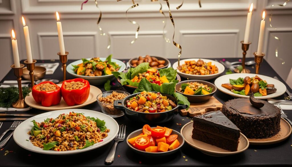vegan menu for new year's celebration