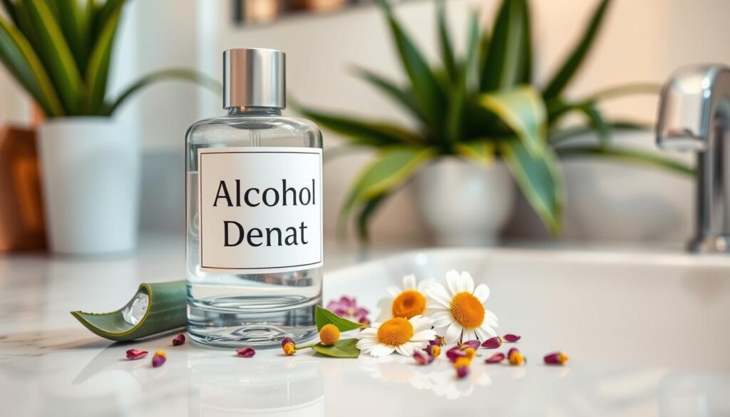 alcohol denat in skincare